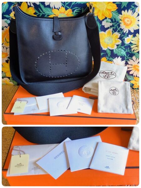 HERMES エルメス エヴリン1 ショルダーバッグ ブラック