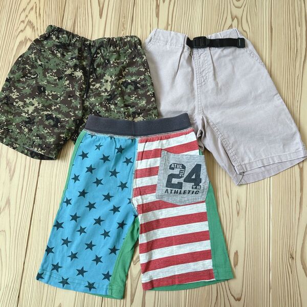 6月削除!半ズボン ハーフパンツ 3枚セット 110サイズ