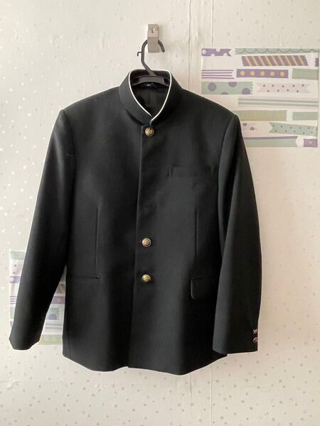 学生服 上着 黒 ブラック 160A