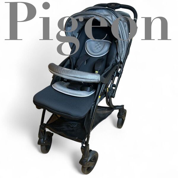 【極美品】 Pigeon ピジョン RB3Lランフィリノン 2023 レザーハンドル ベビーカー 高級 AB型 ベビー用品