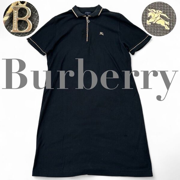 【希少品】 Burberry GOLF バーバリーゴルフ ワンピース ノバチェック Bロゴ ホースロゴ ゴルフワンピース
