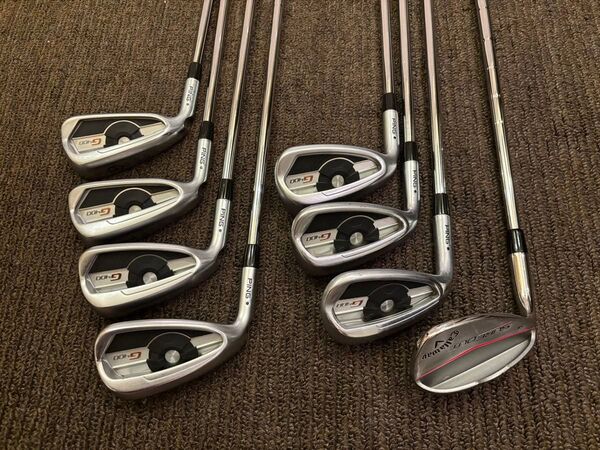 PING ピン G400 アイアン 6〜9WUSと58度ウェッジ 8本セット レフティ 美品
