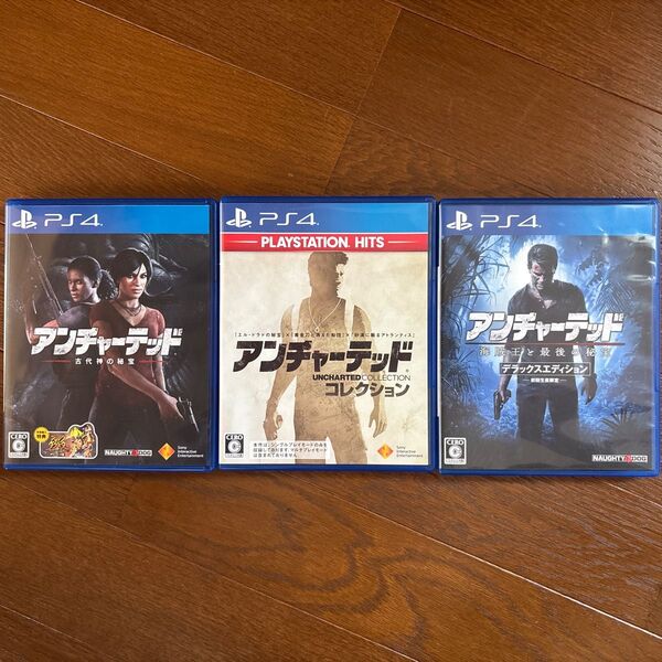 PS4アンチャ-テッド3本セット コレクション海賊王と最後の秘宝 古代神の秘宝