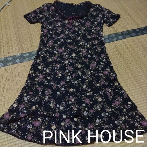 PINK HOUSE ピンクハウス 半袖チュニックワンピース