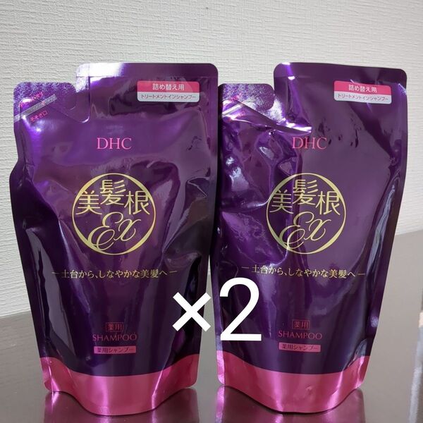 DHC 薬用美髪根 トリートメント イン シャンプー 詰め替え4個セット