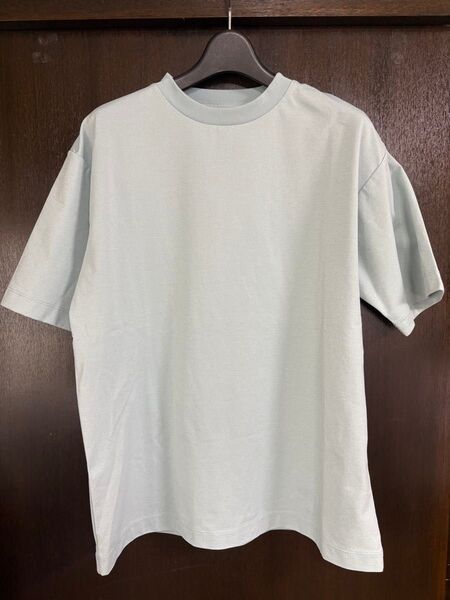 無印良品 紳士 UVカット吸汗速乾半袖Tシャツ 紳士S ペールグリーン