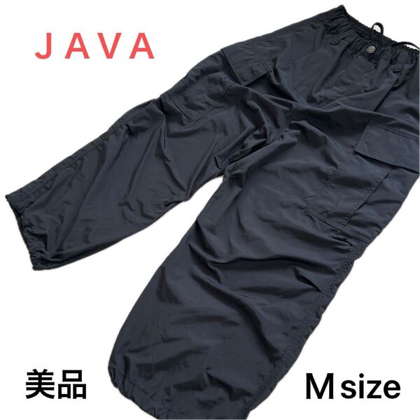 JAVA/カーゴパンツ Msize 美品 BLACK