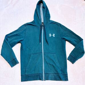 UNDER ARMOUR アンダーアーマー フルジップ パーカー メンズMD ネイビーグレー