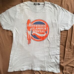 ヒステリックグラマー Tシャツ メンズサイズL カラーブルー