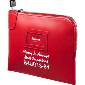 Supreme Leather Money Bag レッド