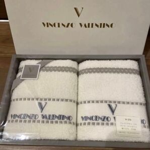 VINCENZO VALENTINO フェイスタオル 2枚 日本製