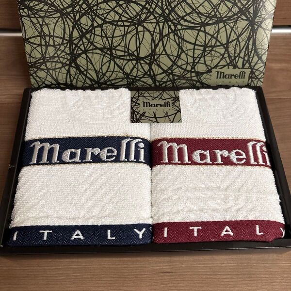 マレリー marelli フェイスタオル 2枚 日本製
