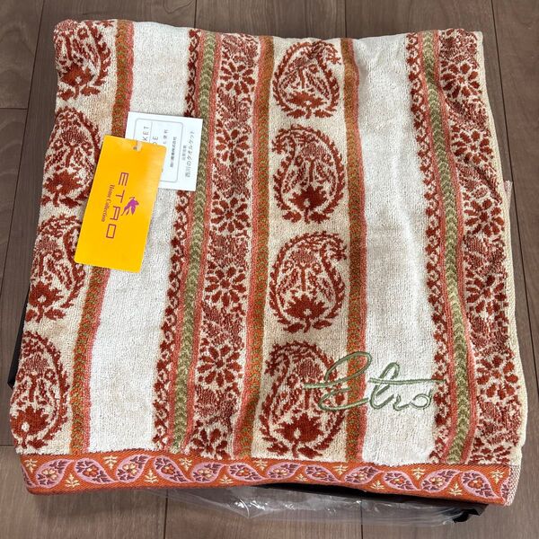 ETRO エトロ ペイズリー柄 ハーフケット 140x100cm