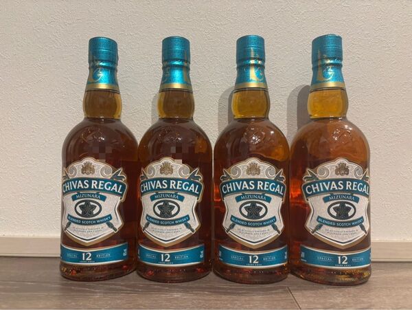CHIVAS REGAL 12年 ミズナラ樽 700ml 4本セット シーバスリーガル