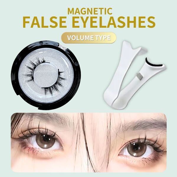 マグネット式つけまつげ つけまつ毛 磁気 磁石 つけま 接着剤不要 マツエク アイメイク のり不要 アイラッシュ ビューラー