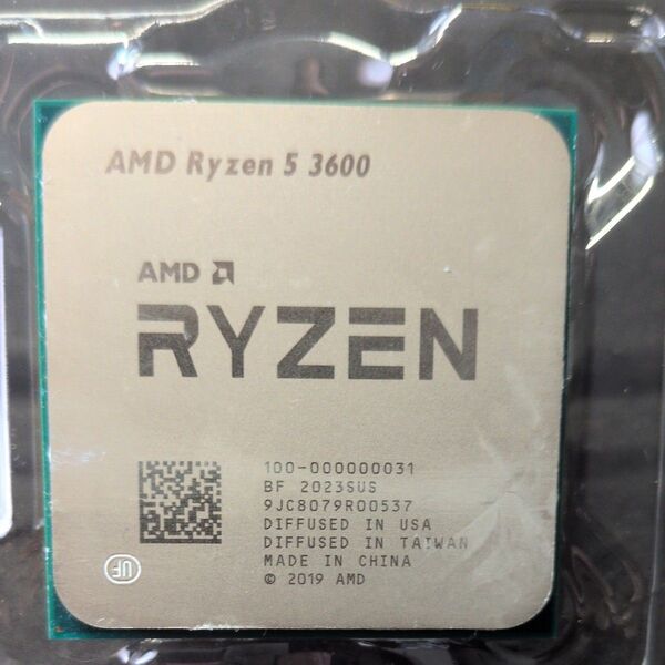 AMD Ryzen 5 3600 CPU 動作確認済み