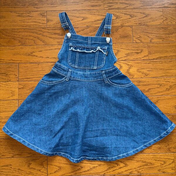 デニム ジャンパースカート 130cm 女の子 THE SHOP TK