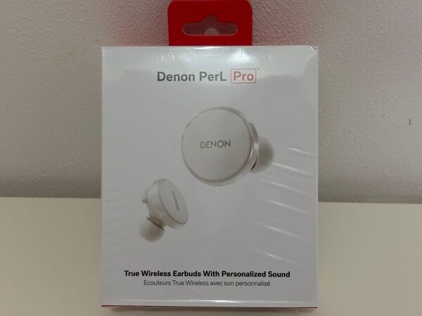 極美品 付属品完備 Denon Perl Pro ワイヤレスイヤホン ホワイト AH-C15PL