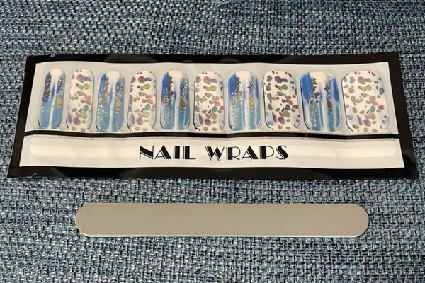 ネイルシール 手の爪 20Pcs 爪やすり付き ネイルステッカー ネイルアート