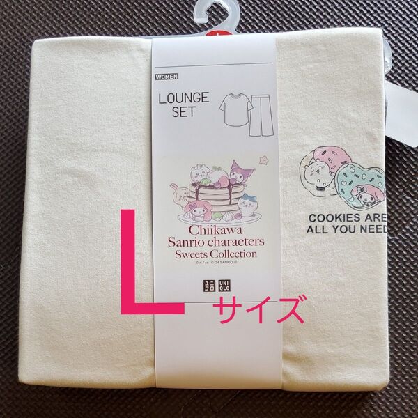 【未使用】ユニクロ スイーツコレクションラウンジセット ちいかわサンリオキャラクターズ Lサイズ クロミ マイメロディパジャマ