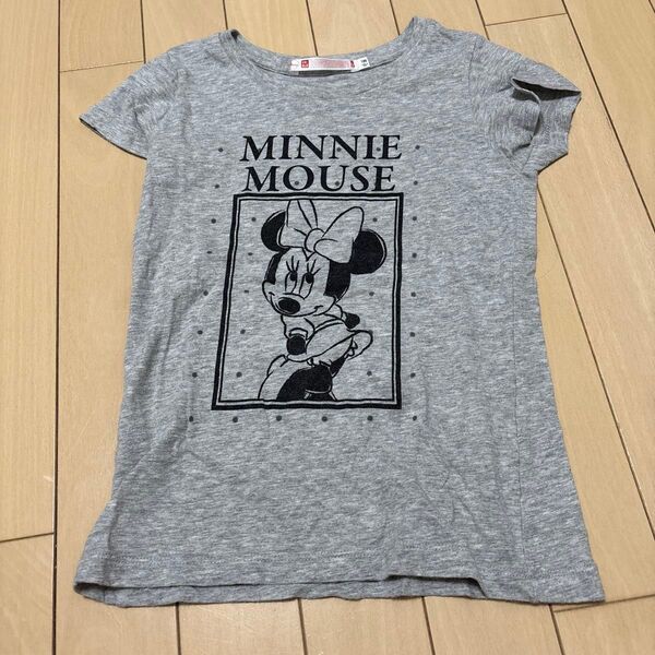 130cm ユニクロ ミニーマウス Tシャツ