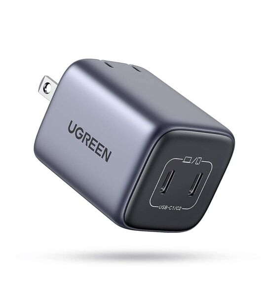 【新品】UGREEN Nexode Mini 45W 充電器 USB-C 2ポート PD&PPS高速充電対応