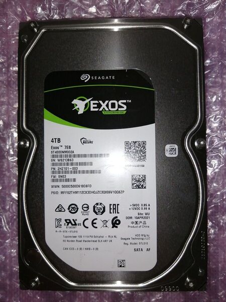 【高耐久】エンタープライズクラス Seagate EXOS 7E8 4TB 3B63