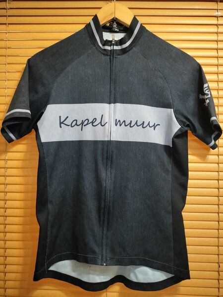 カペルミュール 半袖 ジャージ デニムプリント インディゴ L KAPELMUUR サイクリング ロードバイク