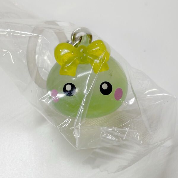 ほっぺちゃん 目印キーホルダー ガチャガチャ 緑 黄色 サン宝石 チャーム