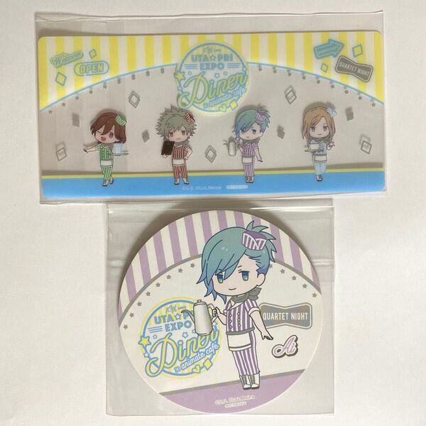 うたプリ 10th Anniversary 美風藍 コースター QUARTET NIGHT クリアブックマーカー