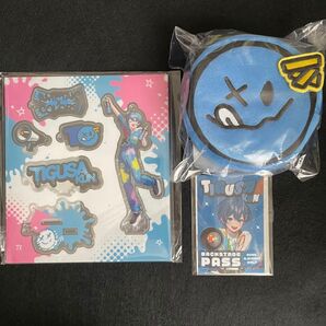 AMPTAKxCOLORS ちぐさくん マスコットポーチ カスタムアクリルチャーム バックステージパス セット/ AMPTAK