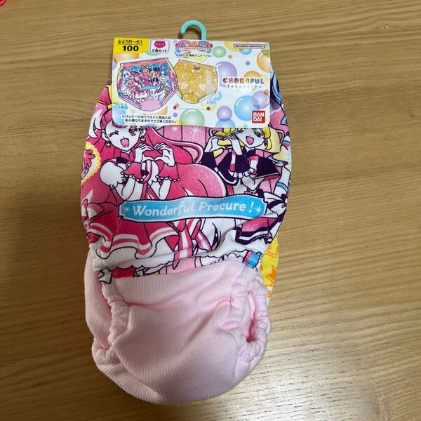 新品 100サイズ わんだふるプリキュア キッズショーツ インナー 肌着 パンツ 女の子