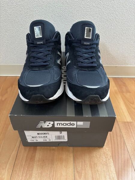 ニューバランス 990V5 M990NV5 ネイビー 28cm メイドイン USA