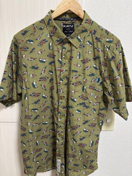 kavu カブー 総柄シャツ 半袖 M