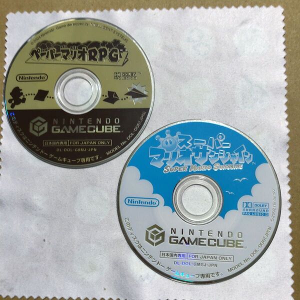 ペーパーマリオRPG スーパーマリオサンシャイン ゲームキューブ GC ソフト セット