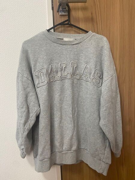 スウェット トレーナー 長袖 グレー 灰色 Fサイズ フリーサイズ 子供服 Chico