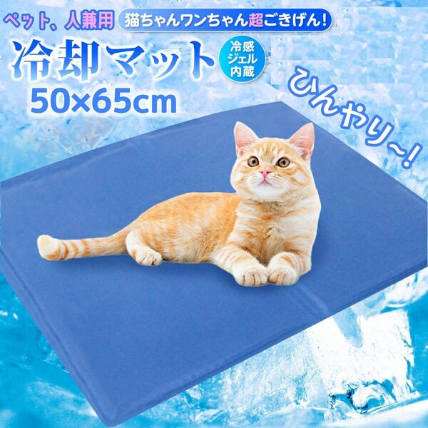 新品 ペットベッド 65×50cm 瞬間冷却 ひんやり 冷却 マット 夏用 犬 猫 ジェルシート クールマット 冷感マット
