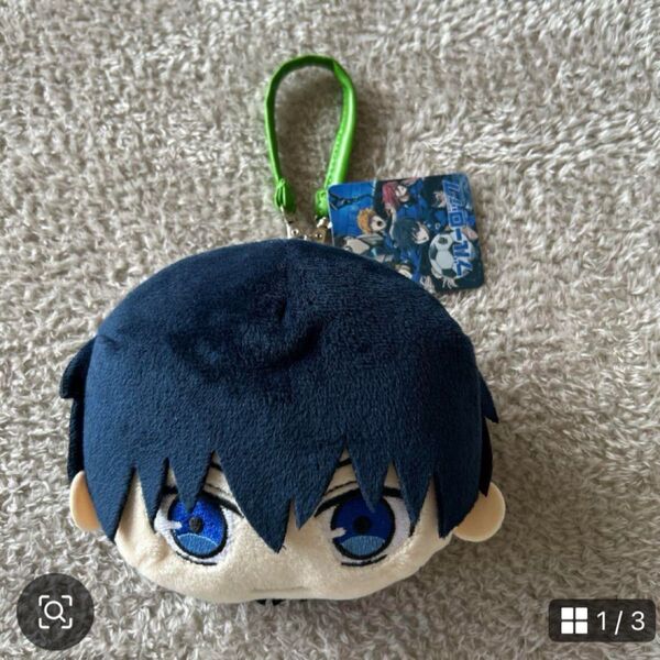 ブルーロック ぬいぐるみ フェイスポーチ 潔世一 ストラップ キーホルダー 新品