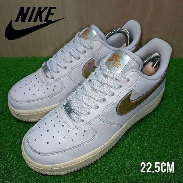【22.5cm】美品!NIKE AIR FORCE 1 MTLC Vast Grey