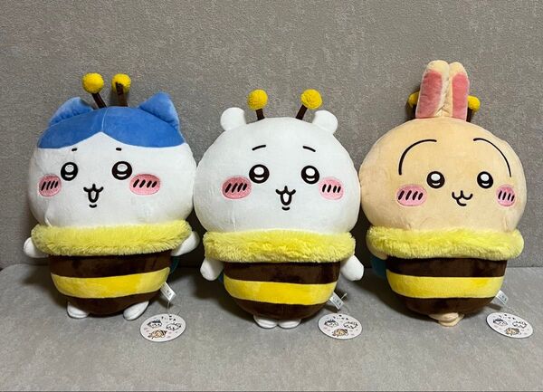ちいかわ ハチワさんBIGぬいぐるみ ハチワレ、うさぎ、ちいかわ 3点セット