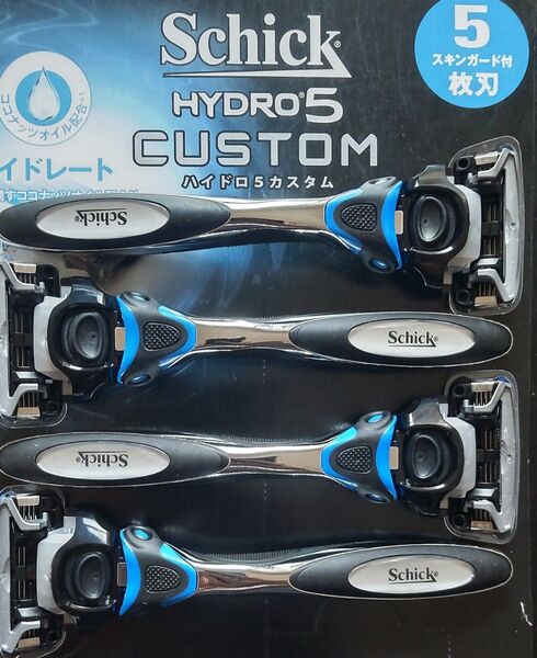 【替刃付本体4個】シックハイドロ5カスタム Schick HYDRO5 CUSTOM