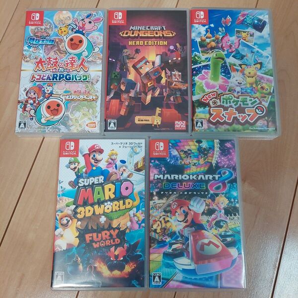 スイッチ ゲーム ソフト 5本 セット まとめ売り 任天堂 switch マリオカート8 Switchソフト マイクラ