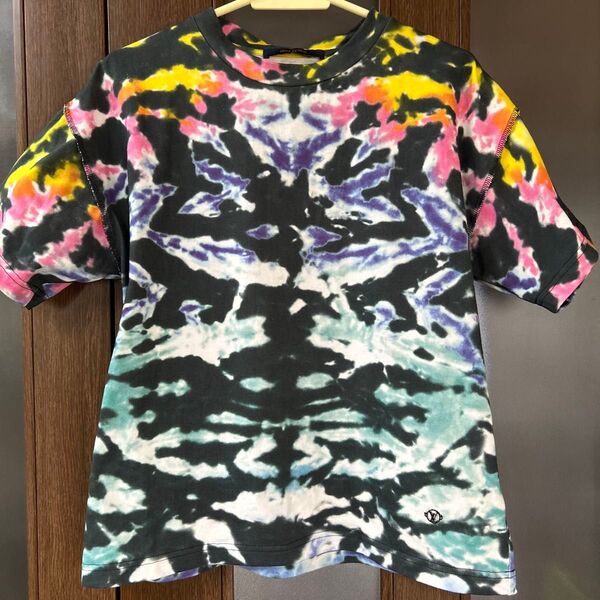 正規品【LOUIS VUITTON】ルイヴィトンジャパン◆XS→165/85【コットン100%カラフルタイダイ風 半袖Tシャツ 】