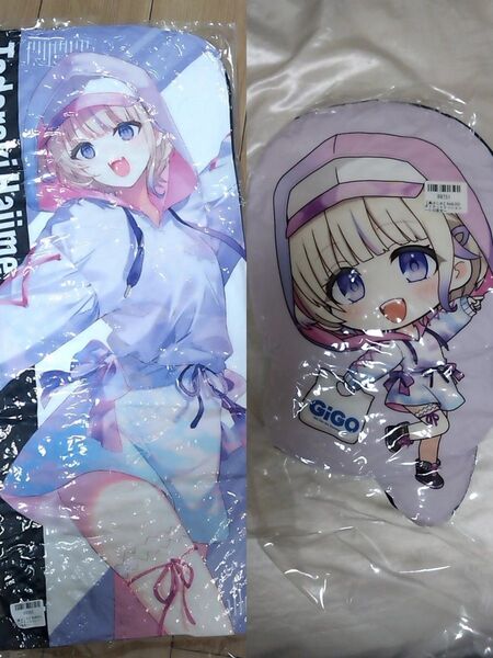 ホロライブ GiGOコラボ Regloss ビッグクッション 轟はじめ ダイカットクッション
