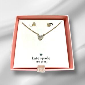 katespade ハート ピアス ネックレス