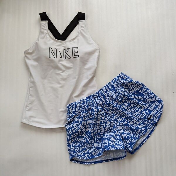 美品 Мサイズ NIKE セパレート フィットネス水着 インナー付き