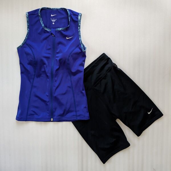美品 Мサイズ ナイキ NIKE セパレート フィットネス 水着 めくれ防止