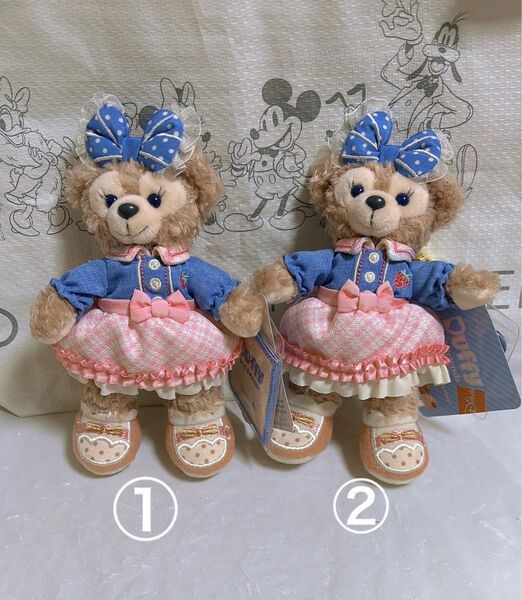 【香港ディズニー】シェリーメイぬいぐるみキーチェーン 2025 春ぬいぐるみバッジ シェリーメイ Disney タグ付