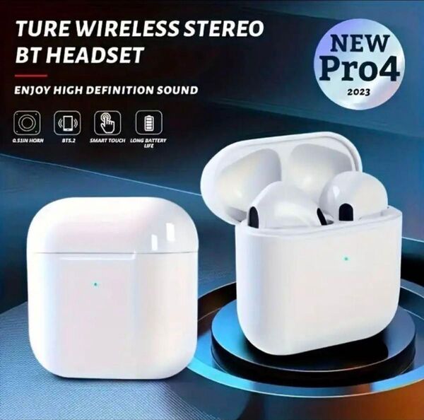 【新品・未使用】Bluetooth 5.0 TWS Pro 4ワイヤレスイヤホン