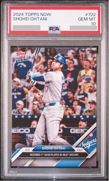 大谷翔平 2024 MLB Shohei Ohtani 2024 MLB topps now 50-50 PSA10